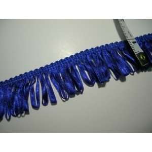    1 1/4 inch Royal Blue Ribbon Fringe Trim Arts, Crafts & Sewing