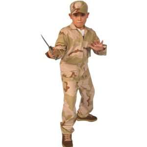 Childs Desert Army Costume (SizeMedium 8 10) Toys 