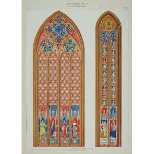   Window Cologne Cathedral Church   Original Lithograph