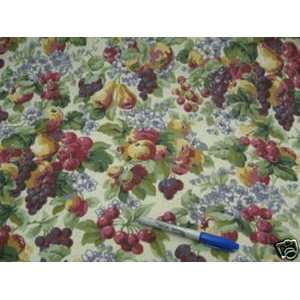  Fabric Upholstery/Drapery Fruit Basket G325 By Yard,1/2 