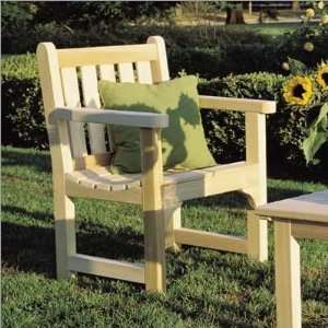   Natural Cedar Furniture English Garden Chair Patio, Lawn & Garden