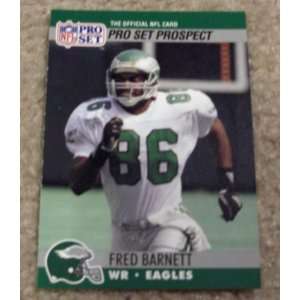  1990 Pro Set Fred Barnett # 746 NFL Football Prospect Card 