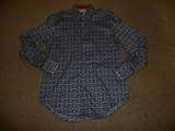 for auction is a robert graham button front shirt gray with car 