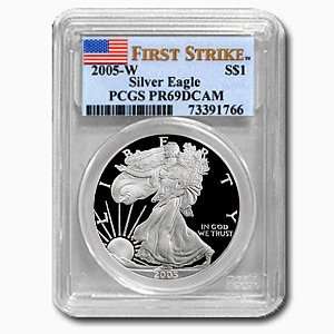   Proof) Silver American Eagle   PR 69 DCAM PCGS (FS) Toys & Games