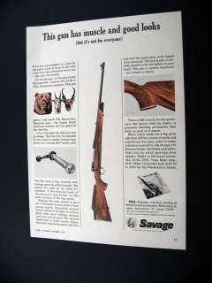 Savage 110 Premier Grade Big Game Rifle 1965 print Ad  