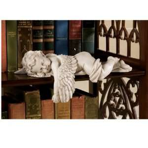   Desktop Bookshelf Classic Sleepy Cherub Angel Statue Sculpture Figurin