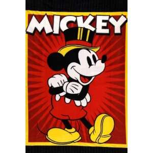   Mickey No Sew Throw Kit Red Fabric By The Each Arts, Crafts & Sewing