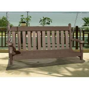  Outdoor Recycled Plastic Swing Patio, Lawn & Garden