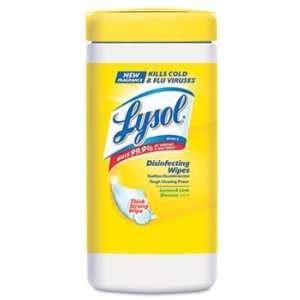 LYSOL Brand 77182EA   Lemon & Lime Blossom Sanitizing Wet Wipes, 7 x 8 