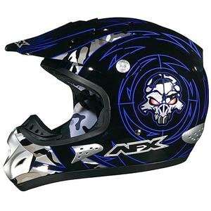    AFX Youth FX 35Y Skull Helmet   Small/Blue Skull Automotive