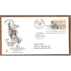  Postage US FDC1959 15 Cent Air Mail NY NY 