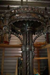 One of a kind Huge wrought iron Paschal Candlestick  