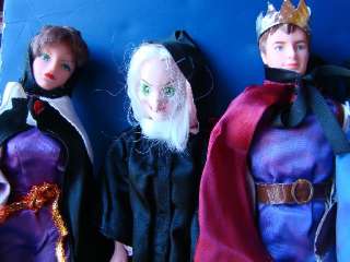 Snow White 7 Dwarfs Prince Evil Witch Queen Dolls Toys Doc Dopey Happy 