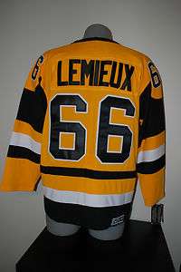 Mario Lemieux #66 Pittsburgh Penguins NHL Hockey Jersey Vintage 