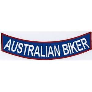 AUSTRALIAN BIKER BOTTOM ROCKER BACK AUSSIE BIKER QUALITY EMBROIDERED 