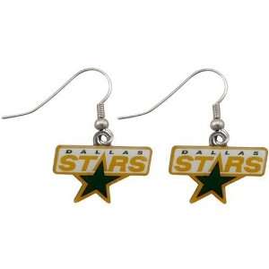  Dallas Stars   NHL Team Logo Dangler Earrings Sports 