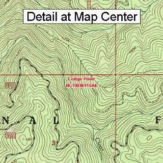   Topographic Quadrangle Map   Lodge Point, Idaho (Folded/Waterproof