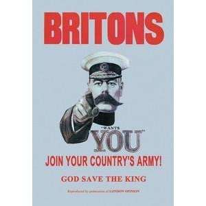  Vintage Art Britons Join Your Countrys Army   07733 6 