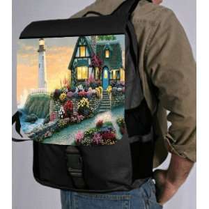  Cottage at Sea Back Pack   School Bag Bag   Laptop Bag  Book Bag 