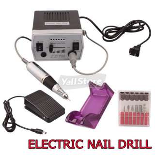 Electric Nail Art Drill Manicure Machine + Foot Pedal  