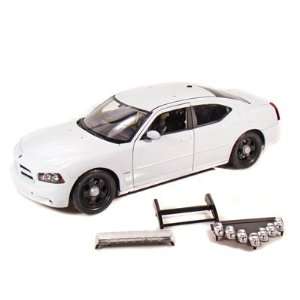  Welly 1/18 Dodge Charger Police Car   BLANK WHITE Toys 