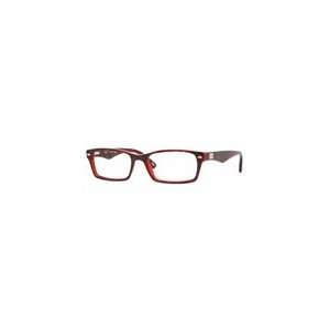  RAY BAN RX 5206 RB 5206 2444 HAVANA / RED PLASTIC EYEGLASSES 