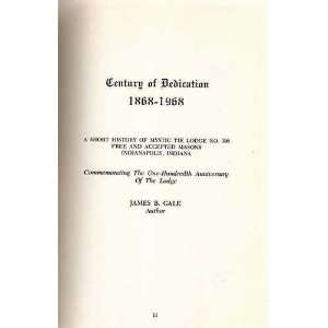  Century of Dedication 1868 1968 A short History of Mystic Tie 