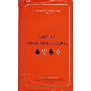   LAWS OF CONTRACT BRIDGE 1963 American Contract Bridge League Books
