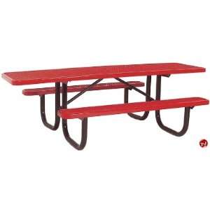  Midwest Outdoor Heavy Duty Steel 96 Picnic Table with 