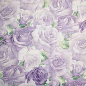 54 Wide Fabric American Beauty, Sterling Bloomcraft Fabric By the 