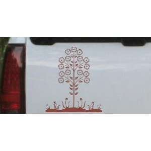 Flower Stalk Big Blooms Flowers And Vines Car Window Wall Laptop Decal 