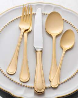 Gold Plated Flatware Service  