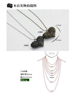New Cute Fashion Jewelr Sweet Hollow out peach heart delicate Chain 