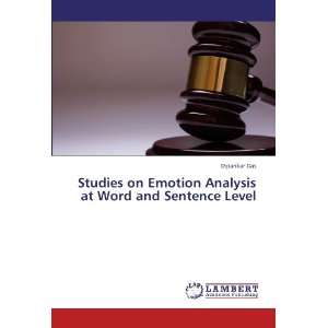   at Word and Sentence Level (9783847308805) Dipankar Das Books
