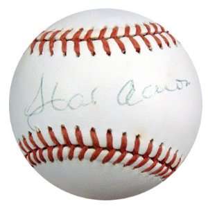   Aaron Autographed NL Baseball PSA/DNA #P22160 Sports Collectibles