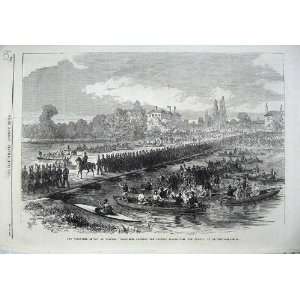   Ta Army Review Windsor Pontoon Bridge Thames River