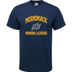  Merrimack Warriors Navy Youth Womens Lacrosse Arch T 