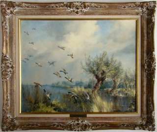 Hendrik Breedveld(b1918)Dutch Listed Oil n Canvas Ducks  