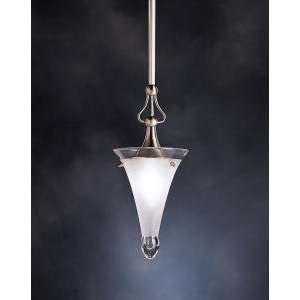 By Kichler Raindrops Collection Brushed Nickel Finish Pendant 1 Light 