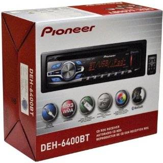 Pioneer DEH 6400BT CD receiver with AM/FM tuner, built in Bluetooth 