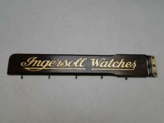 antique ingersoll pocket watch display hand painted  