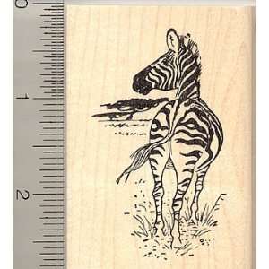  Zebra Rubber Stamp   Wood Mounted Arts, Crafts & Sewing