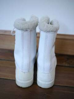  Leather Rubber Wool Lined Winter Snow BOOTS Womens 9 39.5  