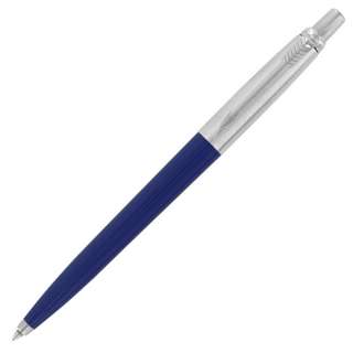 Parker Jotter Blue w/ Chrome Top Ball Point Pen 071402780333  