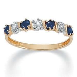   Jewelry 10k Gold Blue Sapphire & Diamond Accent Ring Jewelry