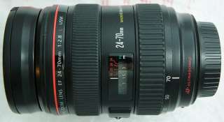 Canon EF 24 70mm f/2.8L USM Standard Zoom Lens for Canon SLR Cameras.