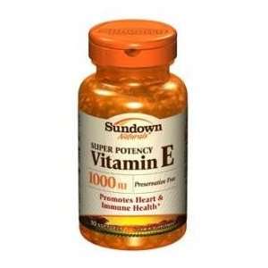 Sundown Vitamin E 1000iu dl Alpha Synthetic Softgels 50