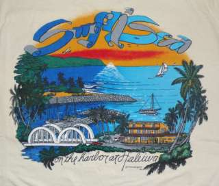 MENS T SHIRTS VINTAGE 80s Hawaii Style Size XL NICE  
