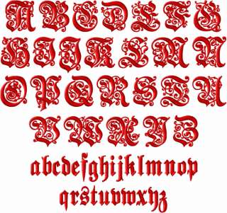 This medieval monogram alphabet is a true find for creation of antique 