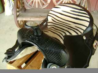 ONE OF A KIND PROTOTYPE 15 1/2 WESTERN SILVER SHOW SADDLE BLACK 